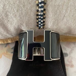 Hermes Thick Clic Clac Black/Silver
